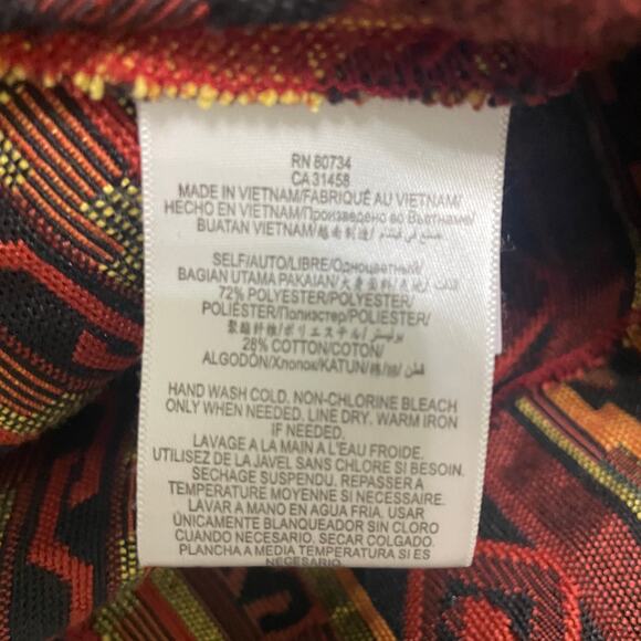 BCBG Tribal Pleated Jacquard Skirt – Women’s 4 - Picture 5 of 8